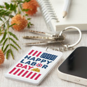 Prettig Labor Day, Verenigde Staten Sleutelhanger (Voorkant Rechts)