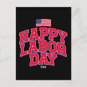 Prettig Labor Day - vieren van Amerikaanse arbeide Briefkaart