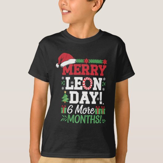 Prettig Leon-dag Noel Ckwards Grappige Kerstmis Af T-shirt (Voorkant)