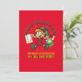 Prettig Leraar-feest! Feestdagenkaart (Staand voorkant)