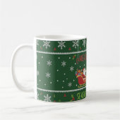 "Prettig & Leuk" Kerstman slee Kerstmug Koffiemok (Links)
