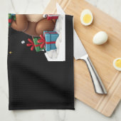 Prettig LuiaardKerstmis leuke Kerstmis luiaard Ker Theedoek (Quarter Fold)