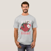 Prettig LuiaardKerstmis T-shirt (Voorkant volledig)