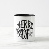 Prettig maf grappig kerst Sneeuwvlok Kerstmis Mok (Midden)
