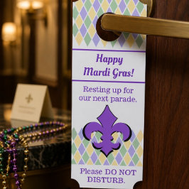 Prettig Mardi Gras | Persoonlijk Deurhanger