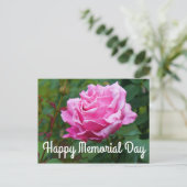 Prettig Memorial Day - Memorial Day Roos #2 Ansich Briefkaart (Staand voorkant)