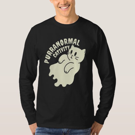 Prettig Mew O Ween Zwarte Kat Voor Halloween T-shirt (Voorkant)