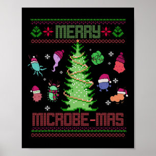Prettig Microbe-feest Microbiologie Wetenschappers Poster