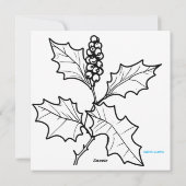 Prettig midwinter, prettig feest feestdagenkaart (Achterkant)