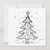 Prettig midwinter, Seizoensgroeten van het bos Feestdagenkaart (Achterkant)