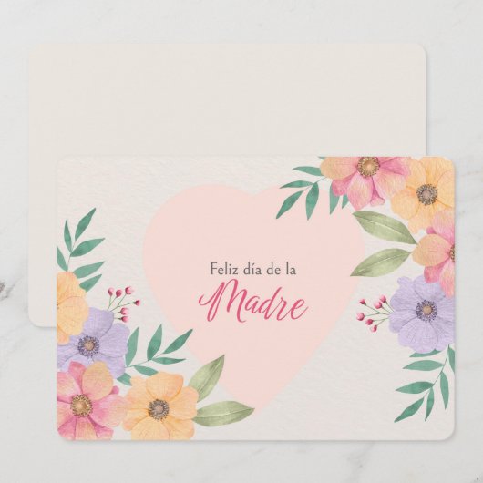 Prettig Moederdag Feestdagenkaart (Voorkant / Achterkant)