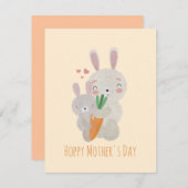 Prettig Moederdag Notitiekaartje (Voorkant / Achterkant)