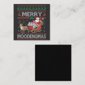 Prettig MooDengmas Moo Deng Kerstmis Kerstman Nijl Notitiekaartje (Voorkant / Achterkant)