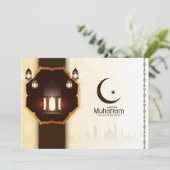 Prettig Muharram Vakantiekaart Feestdagenkaart (Staand voorkant)