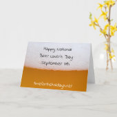 Prettig Nationale Bierliefhebbersdag, Grappige Fee Kaart (Gele Bloem)