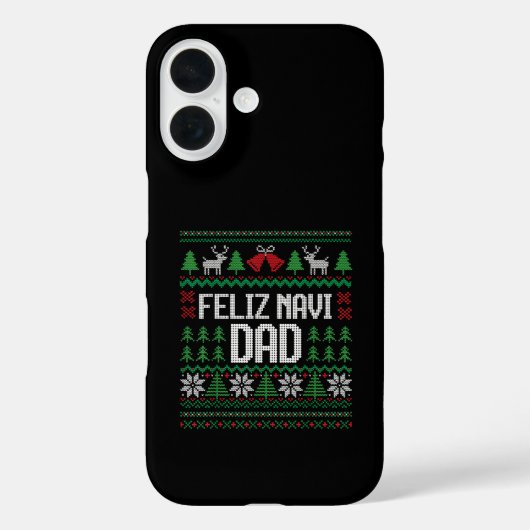 Prettig Navi Papa Grappige Lelijke Trui Kerstmis Case-Mate iPhone Case (Achterkant)