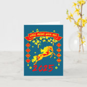 Prettig Nieuw Jaar Vietnamees Lunar Nieuwjaar Kaart (Gele Bloem)