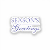 prettig Nieuwjaar Gelukkig Kerstfeest Vakantie Sticker (Voorkant)