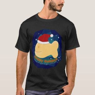 Prettig Nieuwjaar Goudvis Santa T-shirt