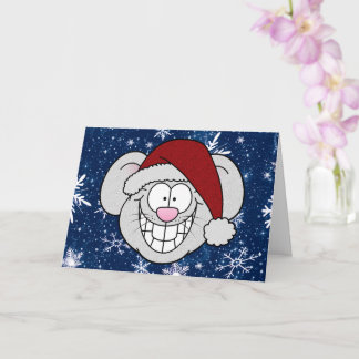 Prettig Nieuwjaar Zalig Kerstmis Kerstmuis Kaart