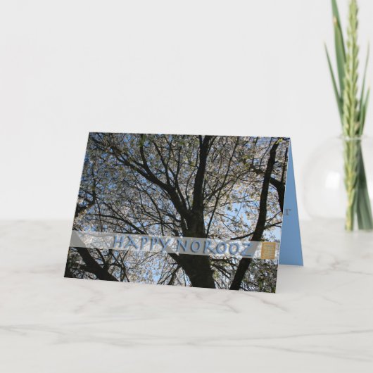 Prettig Norooz met Kersenboom Wenskaart Feestdagen Kaart (Voorkant)