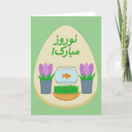 Prettig Norooz Pasen Eieren Haft Seen Vakantiekaar Feestdagen Kaart