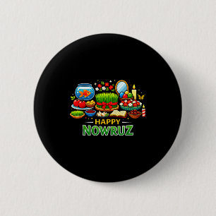 Prettig nowruz voor Perzisch nieuwjaar norooz mann Ronde Button 5,7 Cm