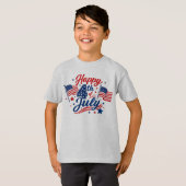 Prettig Onafhankelijkheidsdag 4 juli Patriottisch T-shirt (Voorkant volledig)