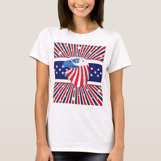 PRETTIG ONAFHANKELIJKHEIDSDAG 4 JULI T-SHIRT (Voorkant)