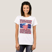 PRETTIG ONAFHANKELIJKHEIDSDAG 4 JULI T-SHIRT (Voorkant volledig)