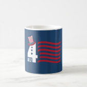 Prettig Onafhankelijkheidsdag Patriottische VS 4 j Koffiemok (Center)