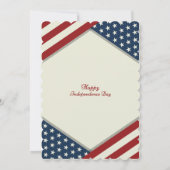 Prettig Onafhankelijkheidsdag van Amerika Kaart (Achterkant)