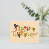 Prettig ontwerp voor Thanksgivingdag Briefkaart (Staand voorkant)
