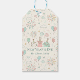 Prettig Oud en Nieuw-feest 2026 Cadeaulabel