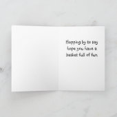 PRETTIG "PAASFEES" & MAND VOL FUN KAART (Binnen)