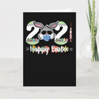 Prettig Pasen 2021 Bloem Quarantaine Masker Vaccin Kaart
