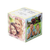Prettig Pasen 4 Foto Pastel Kubus (Voorkant hoekig)