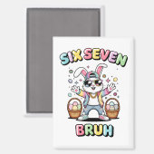 Prettig Pasen 67 meme Grappige Bunny Magneet (Voorkant / Achterkant)