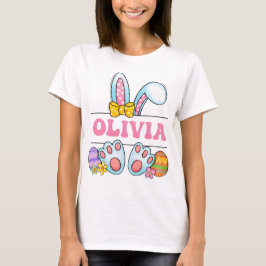 Prettig Pasen Aangepast Knuffel Konijn Peuter Pase T-shirt