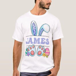 Prettig Pasen Aangepaste Knuffel Konijn Peuter Pas T-shirt