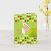 Prettig Pasen, aangepaste tekst  Kaart (Gele Bloem)