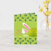 Prettig Pasen, aangepaste tekst kaart (Gele Bloem)