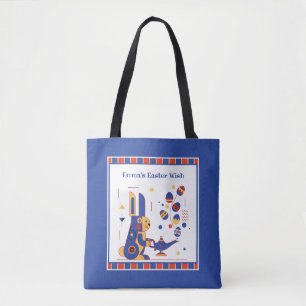 Prettig Pasen Aangepaste tekst Tote Bag