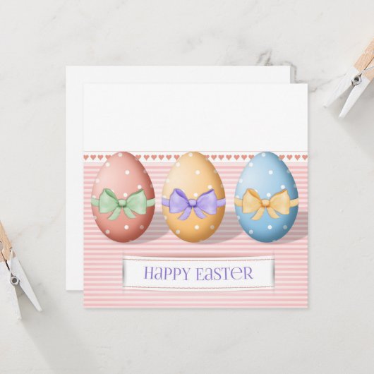 Prettig Pasen  afbeelding van Pasen kaart (Voorkant / Achterkant in situ)