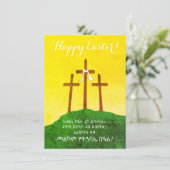 Prettig Pasen Amhaarse Bijbelvers Feestdagenkaart (Staand voorkant)