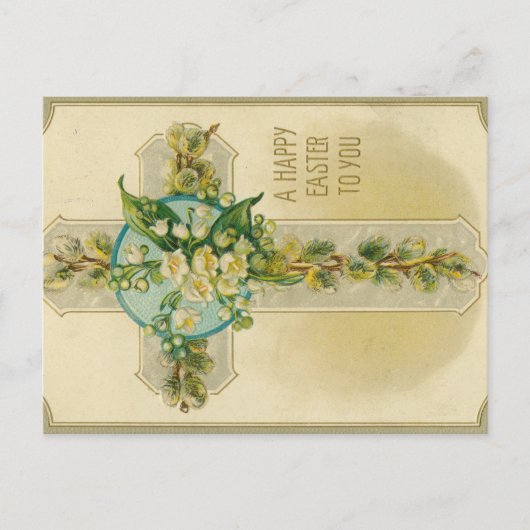 Prettig Pasen - Antieke Ansichtkaart, Briefkaart (Voorkant)