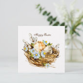 Prettig Pasen aquarel stijl Feestdagenkaart (Staand voorkant)