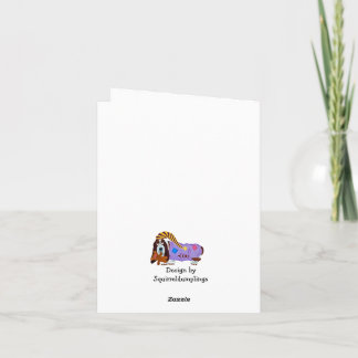 Prettig Pasen Basset Hound Paashaas kaart