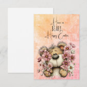 Prettig Pasen, BEARY leuk Notitiekaartje (Voorkant / Achterkant)