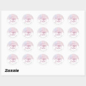 Prettig Pasen Behandelings Pastel Roze Druipend Ronde Sticker (Vel)